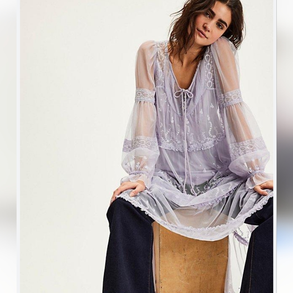 Free People Lavender Maxi Dress - Picture 3 of 16